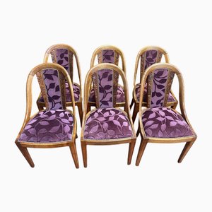Art Deco Gondola Chairs, Set of 6