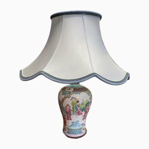 Chinese Canton Porcelain Lamp