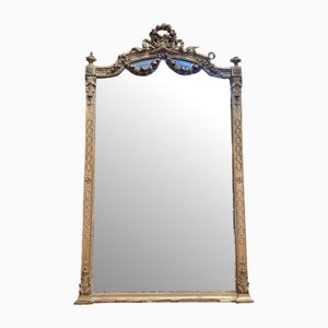 Louis Xvi Style Mirror in Gilded Wood