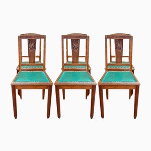 Art Deco Dining Chairs, Set of 6