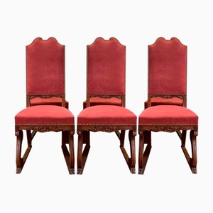 Louis XIII Renaissance Oak Chairs, Set of 6