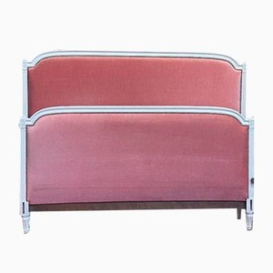 Louis XVI Pink Velvet Bed
