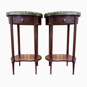 Tables de Chevet Style Louis XVI, Set de 2