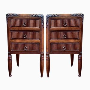 Art Deco Bedside Tables, Set of 2