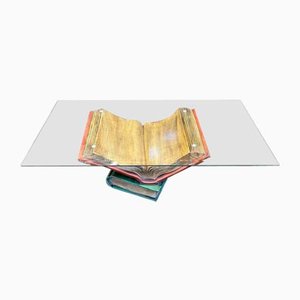 Coffee Table with Legs in the Shape of Tale Books