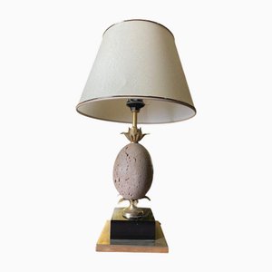 Pineapple Lamp in Stone and Brass