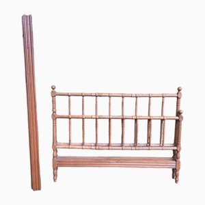 Brown Wooden Crib, 1950s