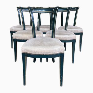 Louis XVI Chairs by Maurice Hirch, Set of 6