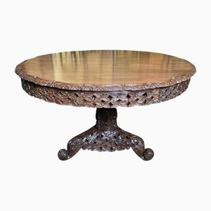 Indonesian Pedestal Dining Table