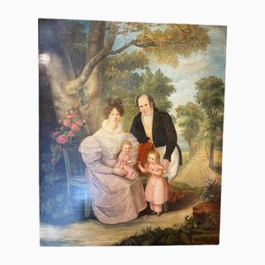 Jardinet, Family Scene, 1932, Painting on Canvas