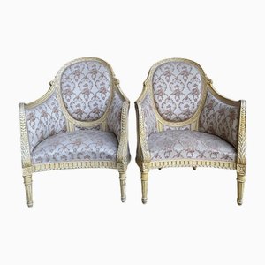 Set of Louis XVI Bergere Armchairs