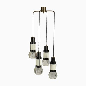 Hanging Light with Four Pendants by Gaetano Missaglia, 1970s