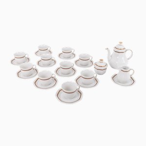 Vintage Kaffeeservice aus Porzellan von Schirnding Bavaria, 1970er, 13 Set