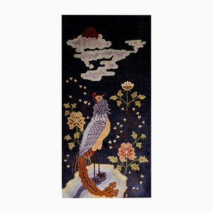 Alfombra tapiz Bautou de seda china Art Déco hecha a mano