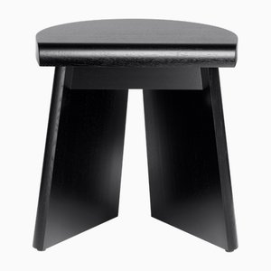 Portoa Stool in Black Stained Oak by Christian Haas for Favius