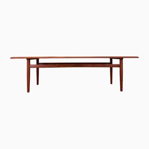 Mid-Century Modern Teak Coffee Table by Kurt Østervig for Jason Møbler, 1960s