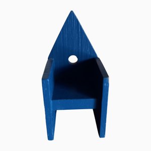 Blaue Miniatur Vescovina von Lanfranco Benvenuti für Meccani Arredamenti, 1985