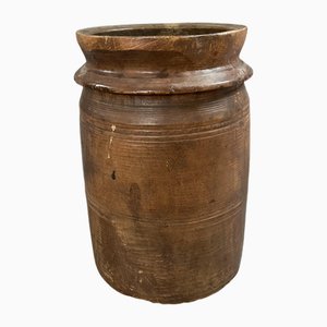Himachal Topf aus Holz, 1950er