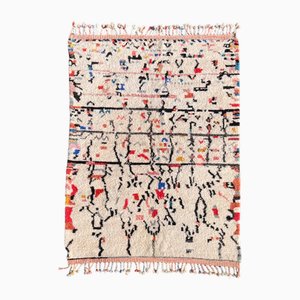 Abstract Beni Mrirt Rug in Handwoven Moroccan Wool, 1990s