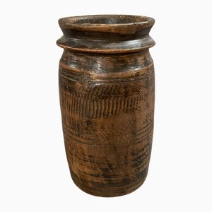 Himachal Topf aus Holz, 1920er
