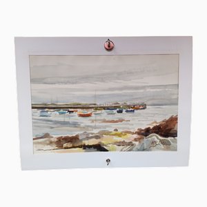Michel Roubille, Carnac, 1980, Watercolor