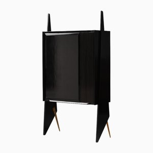 Buffet Haut Vintage Noir, Italie, 1950s