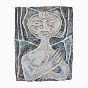 Textural Sculptural Ceramic Panel by Mario Giani / Clizia, 1960s