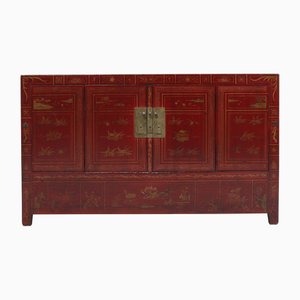Red and Gold Dongbei Sideboard