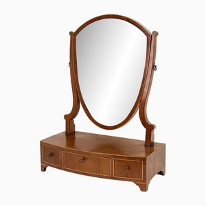 Antique Bowfront Dressing Table Mirror in Mahogany, 1790
