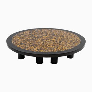 Tiger Eye Couchtisch von Etienne Allemeersch, 1970er