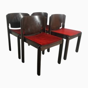 Sedie modello 122 di Vico Magistretti per Cassina, anni '70, set di 4