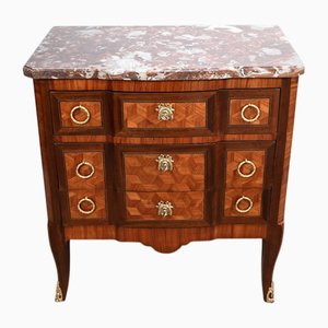 Petite Commode à Tiroirs 19ème Siècle en Palissandre et Acajou