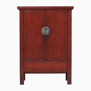 Meuble de Mariage Antique Laqué Rouge, Chine