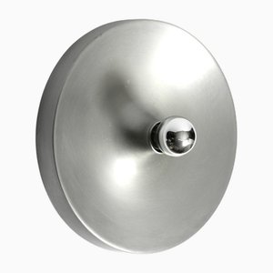Grand Plafonnier Rond en Aluminium Pop Art Space Age
