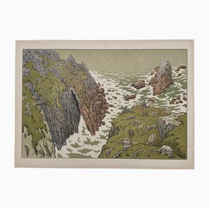 Henri Rivière, Les Aspects de la Nature: La Falaise, Litografía