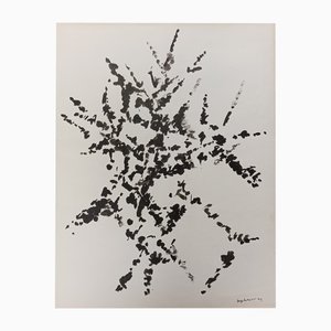 Marie-Paule Du Ault, Composición, 1959, Dibujo a tinta grande