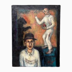 Higo, Circus, 1960er, Öl auf Leinwand