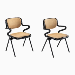 Set of Vertebra Armchairs by E. Ambasz & G. Piretti for Anonima Castelli, Italy, 1970s