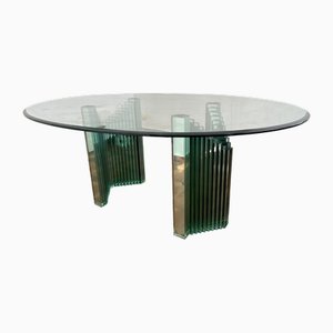 Crystal Table by Luigi Massoni for Gallotti & Radice