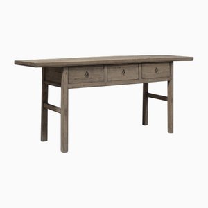 Console 3 Tiroirs en Orme Naturel