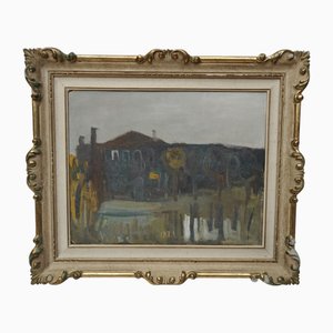 Carlo Dalla Zorza, Country House, 1945, Oil on Canvas