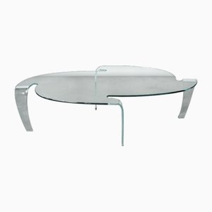 Vintage Bent Glass Table, 1990s