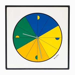 Diamond Wall Clock from Domeniconi, 1980s