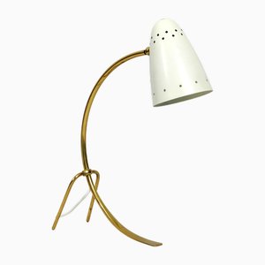 Large Mid-Century Brass Metal Table Lamp by J. T. Kalmar, Austria, 1950s