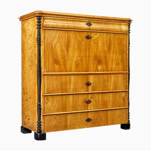 Swedish Elm and Birch Escritoire Writing Desk, 1870s