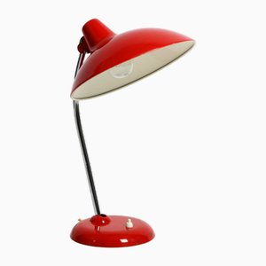 Rote Metall Tischlampe Modell 6786 von Kaiser Idell, 1960er