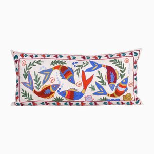 Animal Motif Suzani Cushion Cover