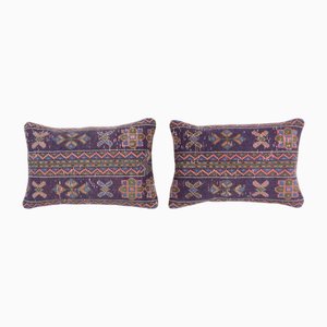 Anatolian Lumbar Rug Cushion Covers, Set of 2