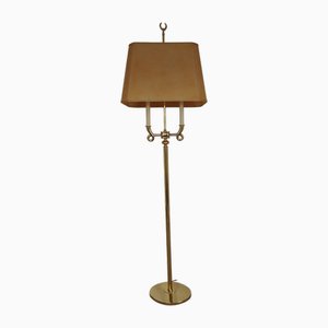 Gilded Brass Floor Lamp in the style of Gio Ponto, 1970s