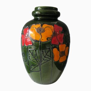 Large Vintage Brutalist Ceramic Floor Vase, 1960s